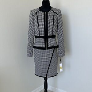 Calvin Klein Black and White Pantsuit